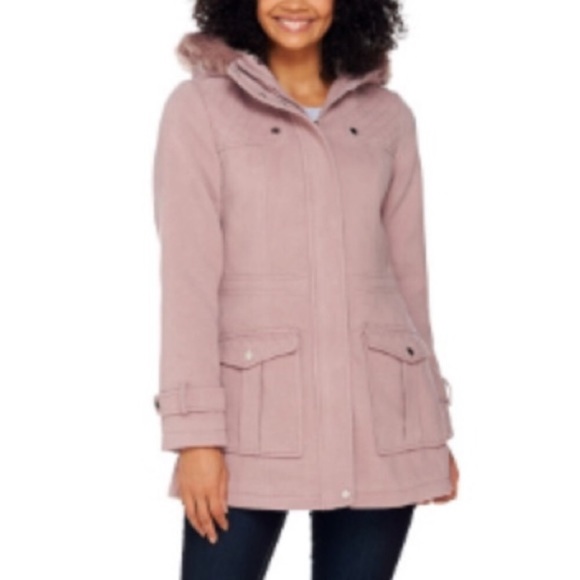 Liz Claiborne Black Quilted Anorak Winter Jacket - Picture 2 of 7